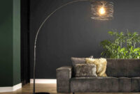 Aylin Bogenlampe Mit Metallgeflecht with Bogenlampe Wohnzimmer