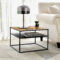 Beistelltisch Quinisut 40 X 55 X 55 Cm Holz Optik/Schwarz [En.casa] Intended For Wohnzimmer Beistelltisch