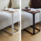 Beistelltisch Zum Unter Die Couch Schieben, C-Form, Nachttisch, Couchtisch,  Sofatisch Mit Holzplatte 24X52X45Cm "Frame" Yamazaki Home regarding Beistelltisch Für Couch Beistelltisch Zum Unter Die Couch Schieben, C Form, Nachttisch, Couchtisch,  Sofatisch Mit Holzplatte 24X52X45Cm "Frame" Yamazaki Home Regarding Beistelltisch Für Couch