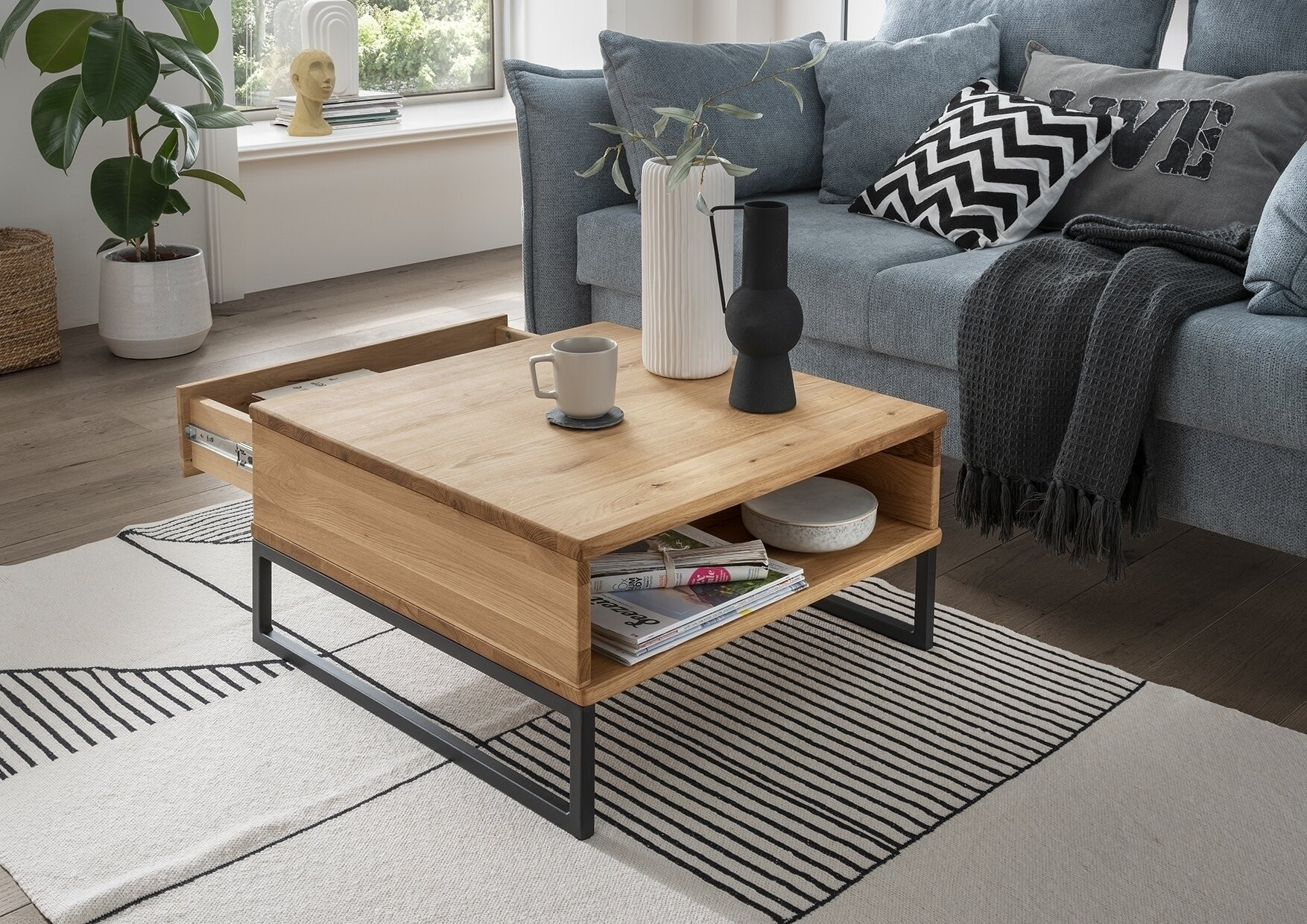 Couchtisch >2139< In Eiche, Gestell Metall - 65X34X65Cm (Bxhxt), 279,95 € throughout Couchtisch Eiche Metall Couchtisch >2139< In Eiche, Gestell Metall - 65X34X65Cm (Bxhxt), 279,95 € Throughout Couchtisch Eiche Metall