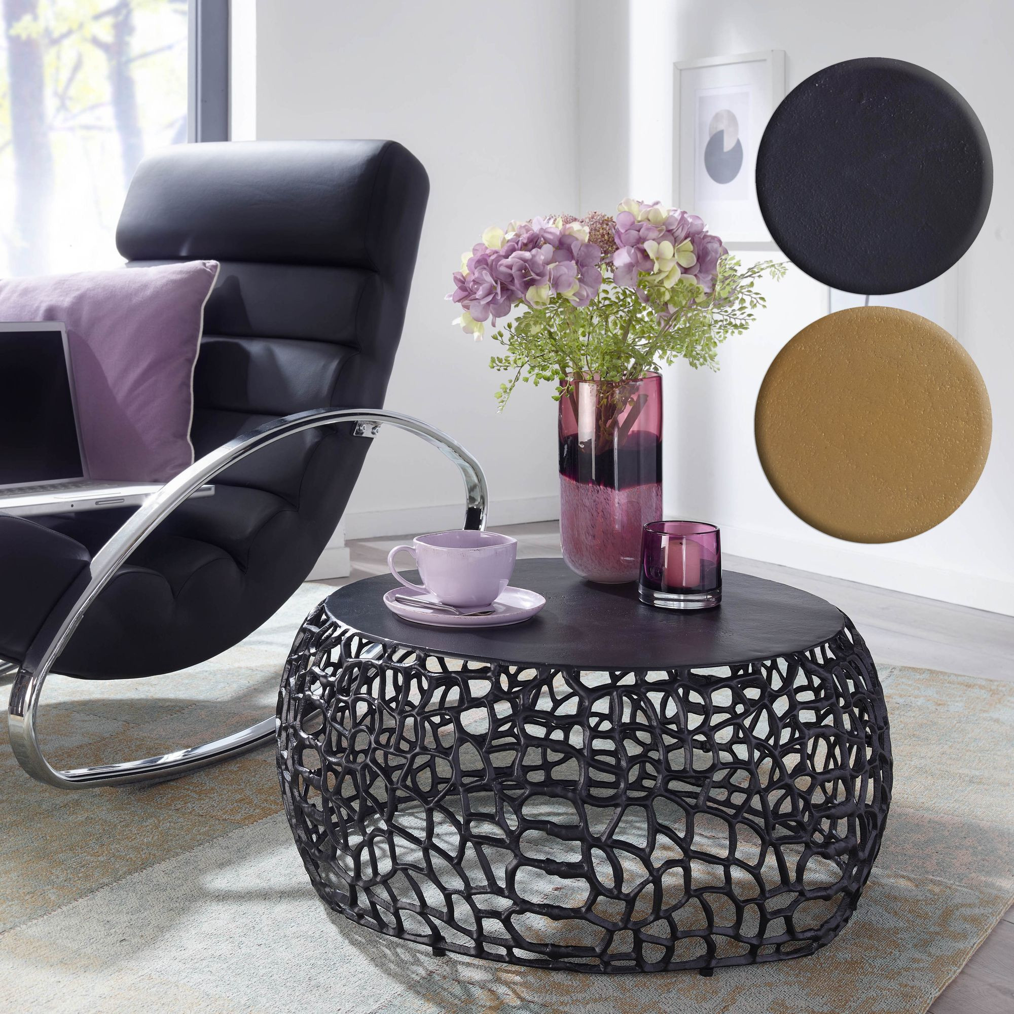 Couchtisch Finebuy Metall Sofatisch Ø 66 Cm Tisch Wohnzimmertisch with regard to Couchtisch Metall Rund Couchtisch Finebuy Metall Sofatisch Ø 66 Cm Tisch Wohnzimmertisch with regard to Couchtisch Metall Rund
