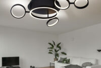 Deckenlampe Schwarz Led Wohnzimmerleuchte Designlampe Deckenleuchte Ringe  Verstellbar, Metall Schwarz Matt, 29W 1360Lm Warmweiß, Lxh 79 X 11,5 Cm, | regarding Wohnzimmerleuchte Deckenlampe Schwarz Led Wohnzimmerleuchte Designlampe Deckenleuchte Ringe  Verstellbar, Metall Schwarz Matt, 29W 1360Lm Warmweiß, Lxh 79 X 11,5 Cm, | regarding Wohnzimmerleuchte