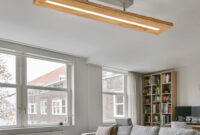 Deckenleuchte Wohnzimmer Holz Led Schlafzimmerlampe Deckenlampe Led Mit  Holzoptik, Metall Nickel Matt, 1X Led 27W 3000Lm Warmweiß, Lxbxh  100X20X16,7 for Wohnzimmer Deckenlampe Deckenleuchte Wohnzimmer Holz Led Schlafzimmerlampe Deckenlampe Led Mit  Holzoptik, Metall Nickel Matt, 1X Led 27W 3000Lm Warmweiß, Lxbxh  100X20X16,7 for Wohnzimmer Deckenlampe