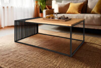 Jezz Couchtisch, Material Massivholz/Metall, Eiche Geölt/Schwarz pertaining to Couchtisch Eiche Metall Jezz Couchtisch, Material Massivholz/Metall, Eiche Geölt/Schwarz pertaining to Couchtisch Eiche Metall