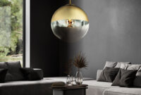 Kugel Hängelampe Gold Lampen Wohnzimmer Hängend Pendelleuchte Glasschirm 1  Flammig, Metall Klar, 1X E27, Dxh 30X120Cm, | Etc Shop throughout Leuchten Wohnzimmer