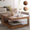 Massiver Couchtisch Patan 90 X 90 Cm Wohnzimmertisch Holz Tisch Massiv  Ablage regarding Wohnzimmertisch Massiver Couchtisch Patan 90 X 90 Cm Wohnzimmertisch Holz Tisch Massiv  Ablage Regarding Wohnzimmertisch