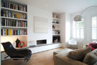 Modernes Wohnzimmer Mit Eingebautem … – Bild Kaufen – 11137587 for Wohnzimmer Bücherregal