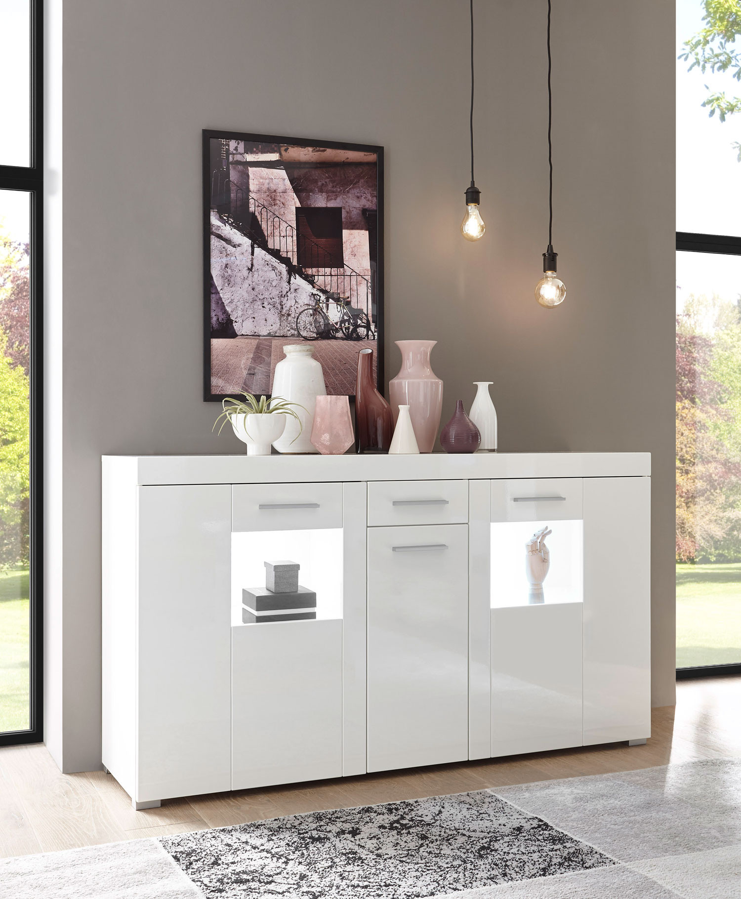 Sideboard Kommode Corado 144Cm Weiß Hochglanz Wohnzimmer Modern inside Kommode Wohnzimmer Sideboard Kommode Corado 144Cm Weiß Hochglanz Wohnzimmer Modern Inside Kommode Wohnzimmer