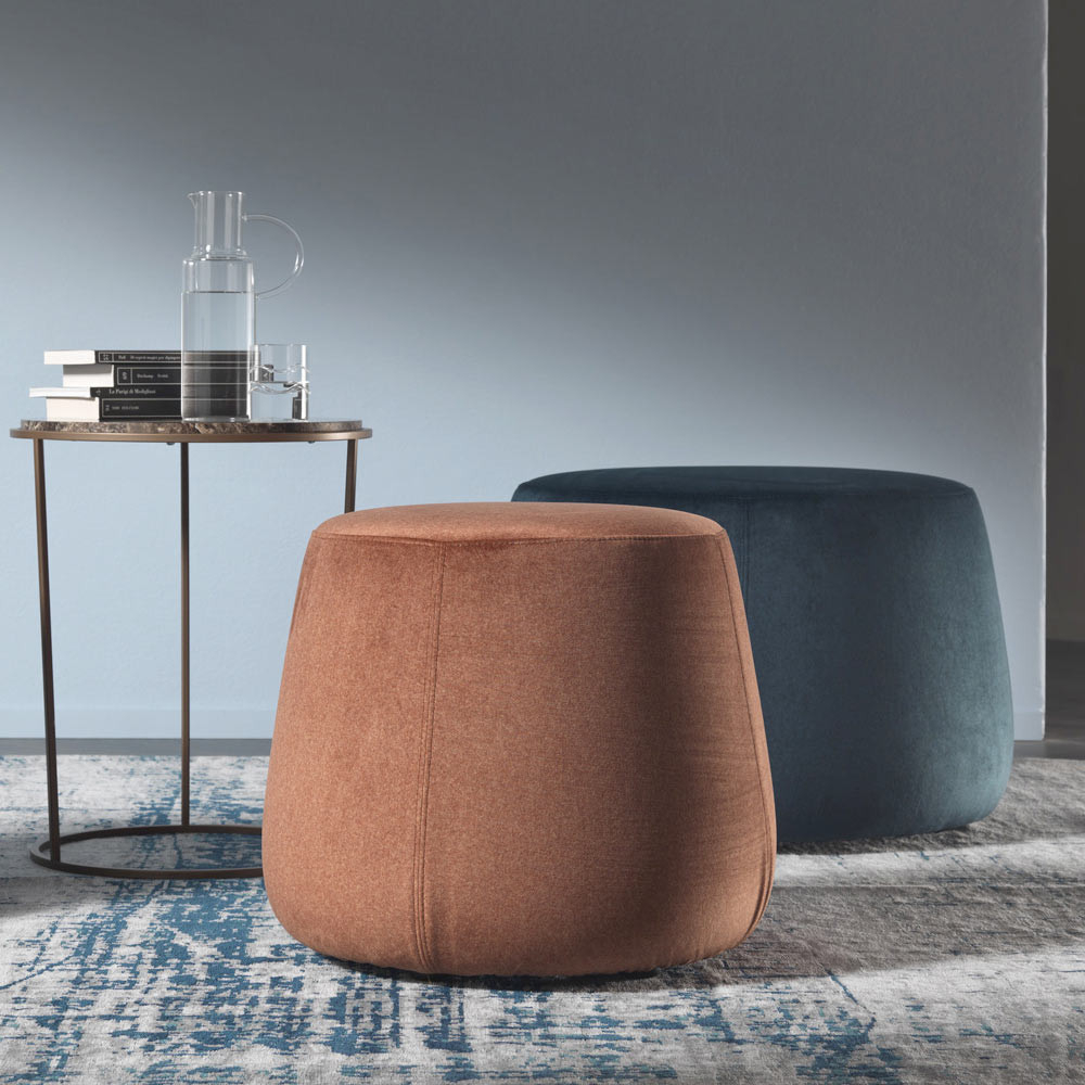 Weicher Runder Hocker Für Wohnzimmer In Farbigem Samt 3 Dimensionen -  Evelyne inside Hocker Wohnzimmer Weicher Runder Hocker Für Wohnzimmer In Farbigem Samt 3 Dimensionen -  Evelyne Inside Hocker Wohnzimmer