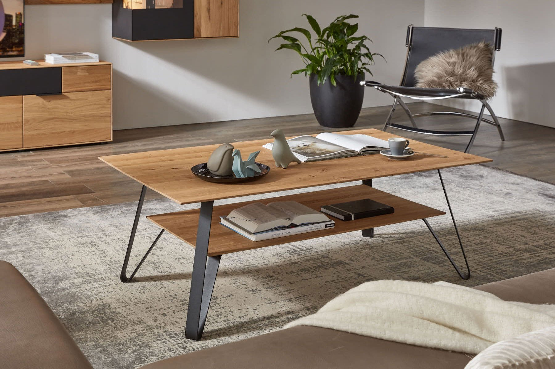 Witlake Varedo Couchtisch Eiche/ Carbonfarbiges Metall | Möbel for Couchtisch Eiche Metall Witlake Varedo Couchtisch Eiche/ Carbonfarbiges Metall | Möbel For Couchtisch Eiche Metall